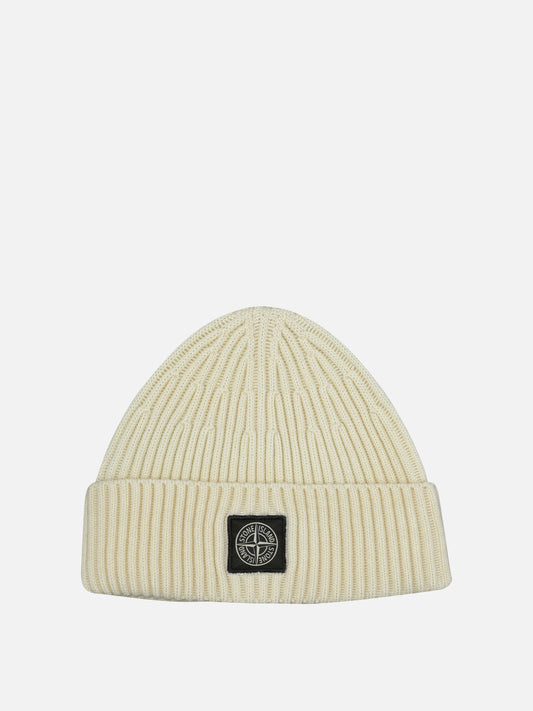Beanies Logo  White - Stone Island Men | PLP | VIETTI Online Store 
