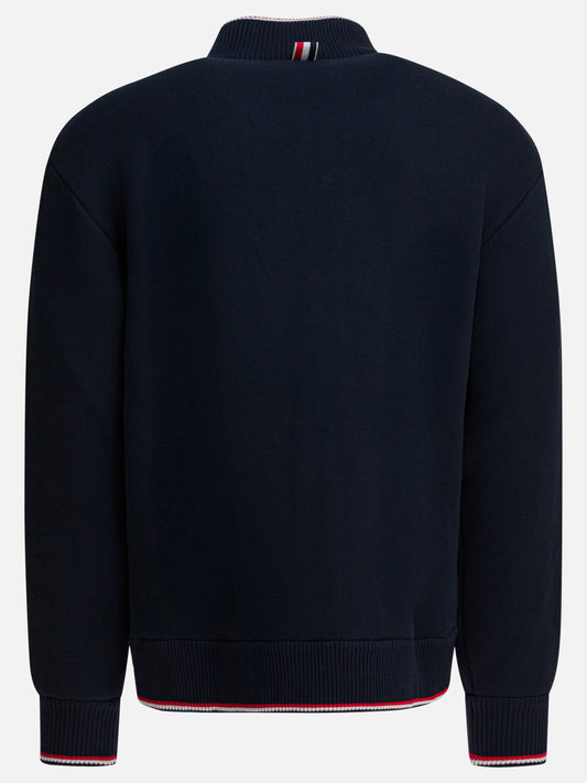 Full zip sweatshirts Solid colour  Blue - Thom Browne Men | PLP | VIETTI Online Store | 2
