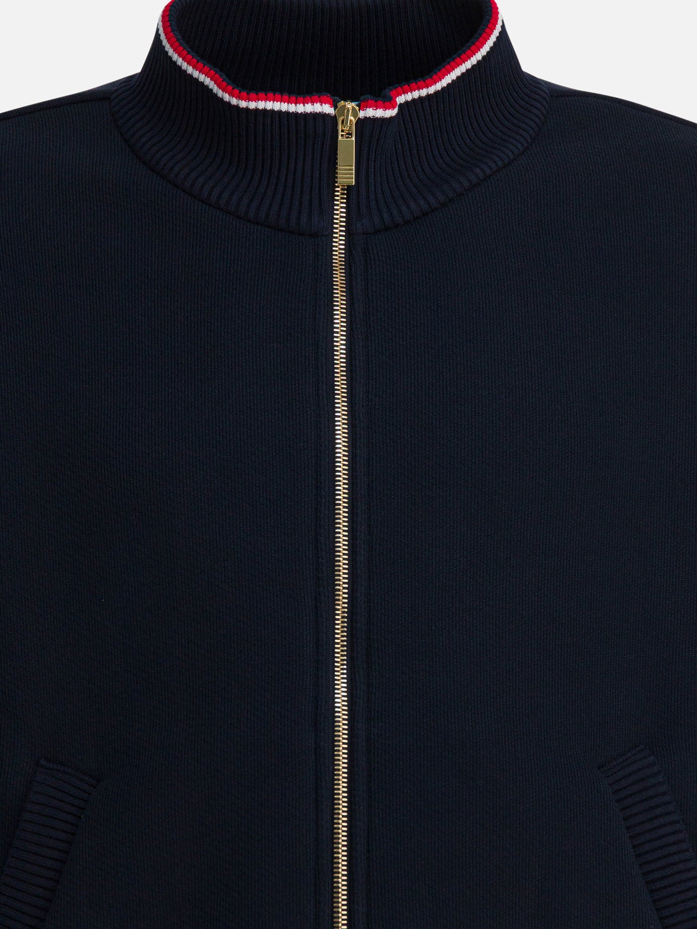 Full zip sweatshirts Solid colour  Blue - Thom Browne Men | PDP | VIETTI Online Store | Zoom-Modal_3
