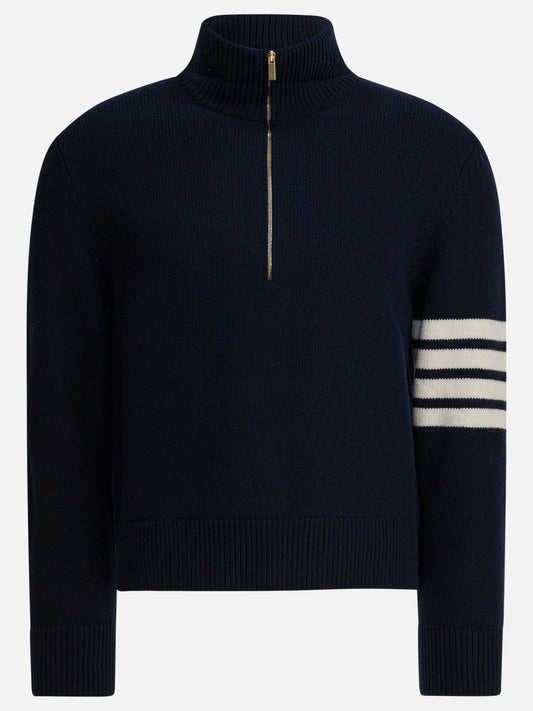 Zipped sweaters Solid colour  Blue - Thom Browne Men | VIETTI Online Store 
