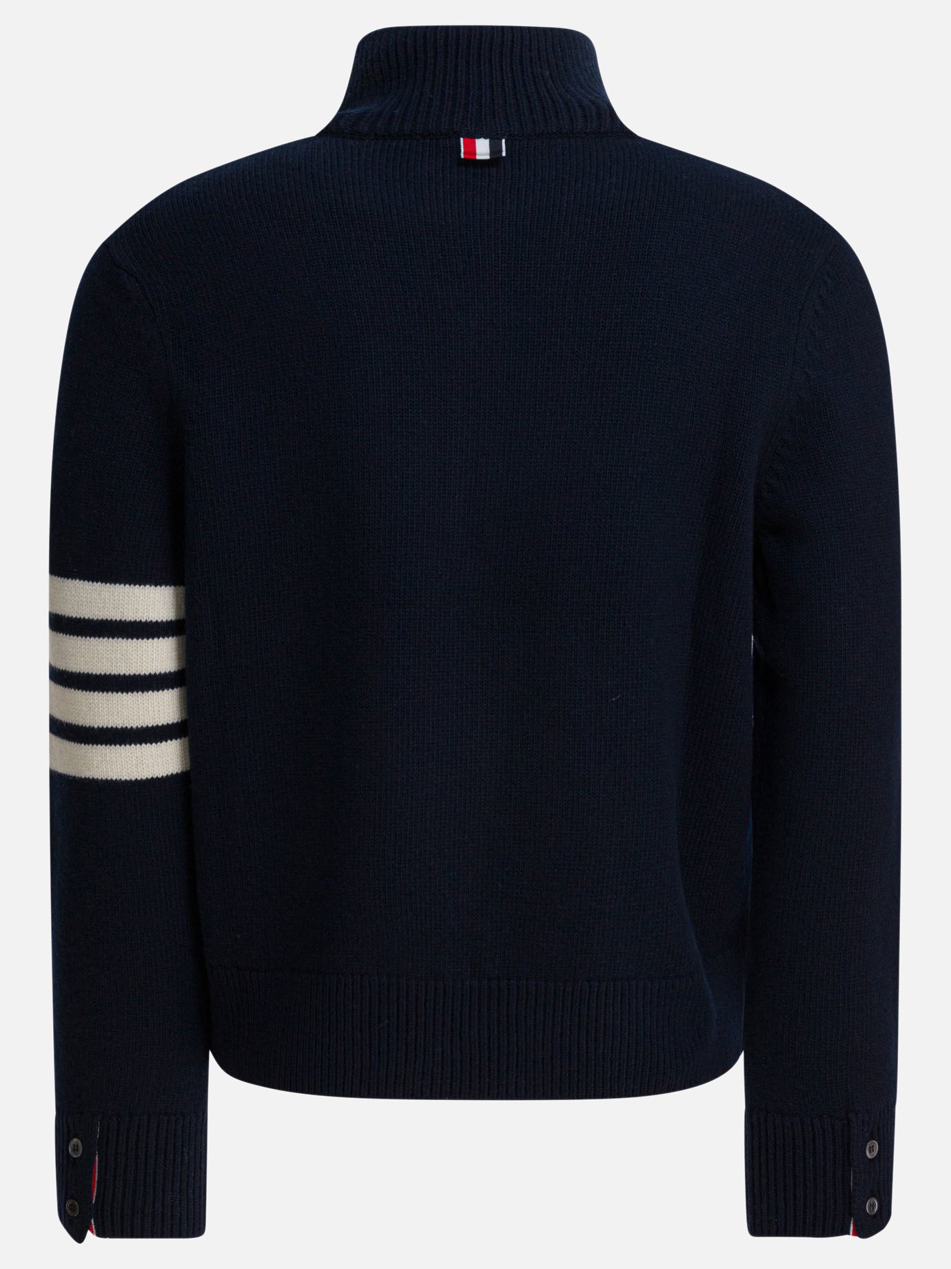 Zipped sweaters Solid colour  Blue - Thom Browne Men | PDP | VIETTI Online Store | Zoom-Modal_2
