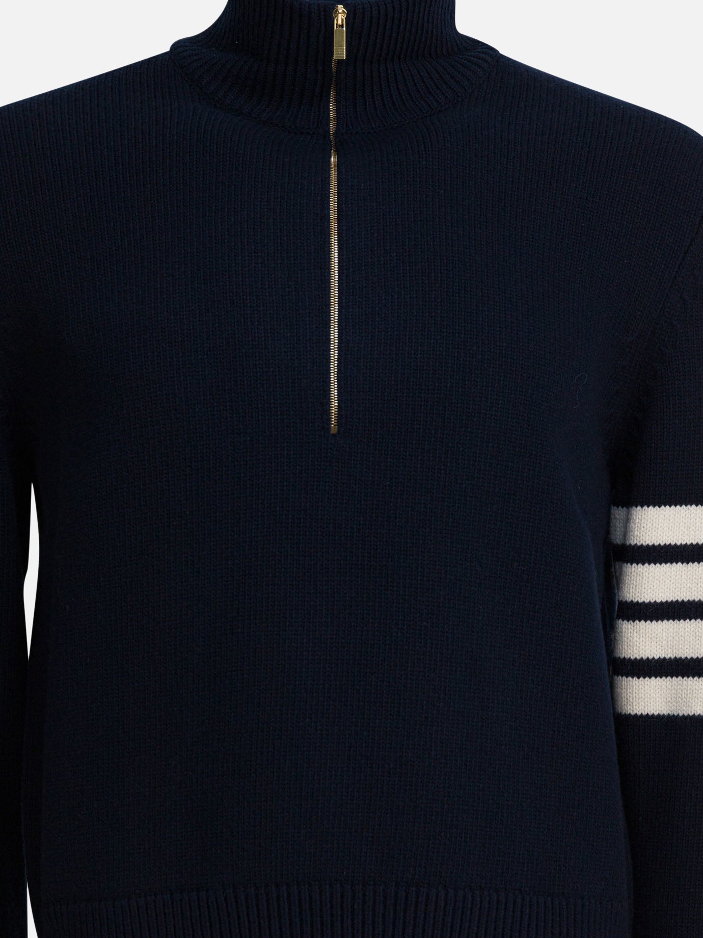 Zipped sweaters Solid colour  Blue - Thom Browne Men | PDP | VIETTI Online Store | thumbnail_3