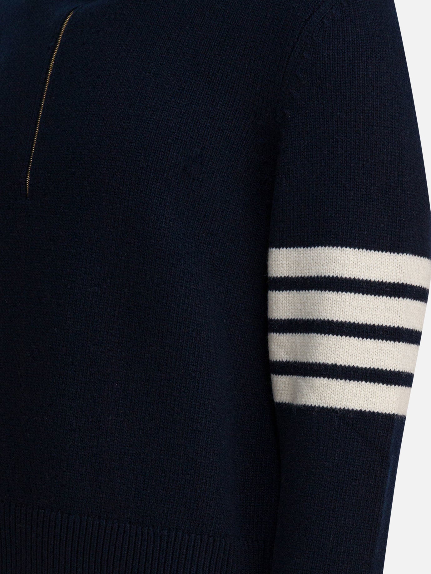 Zipped sweaters Solid colour  Blue - Thom Browne Men | PDP | VIETTI Online Store | thumbnail_4