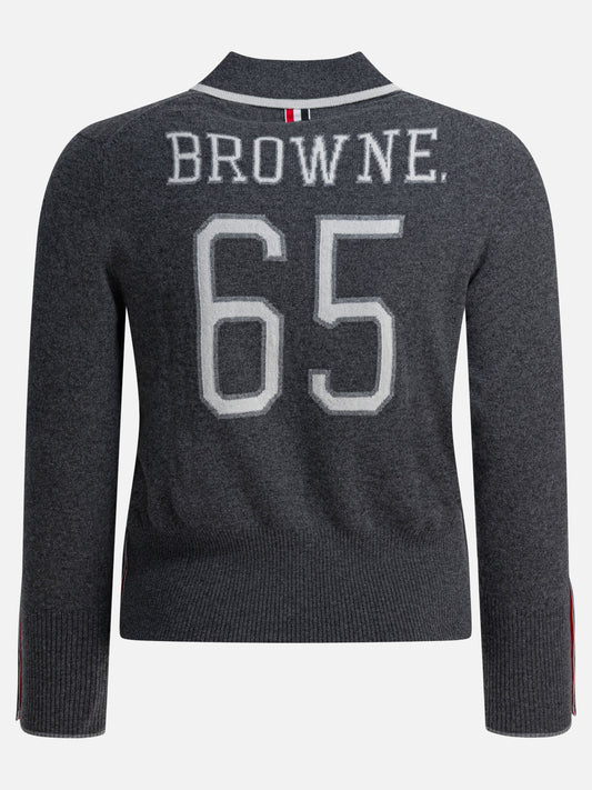 Polo con bottoni Logo  Nero - Thom Browne Uomo | PDP | VIETTI Online Store | 2

