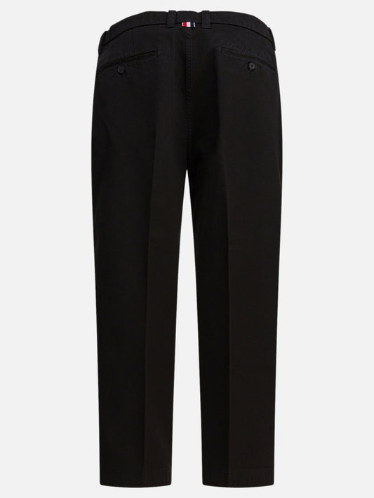 Pantaloni casual Solid colour  Nero - Thom Browne Uomo | PDP | VIETTI Online Store | 2
