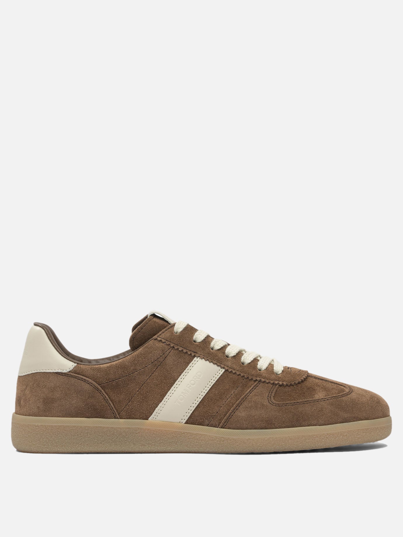 Sneaker basse 98% calf leather 2% cotton - 100% rubber  Marrone - Tom Ford Uomo | PDP | VIETTI Online Store | thumbnail