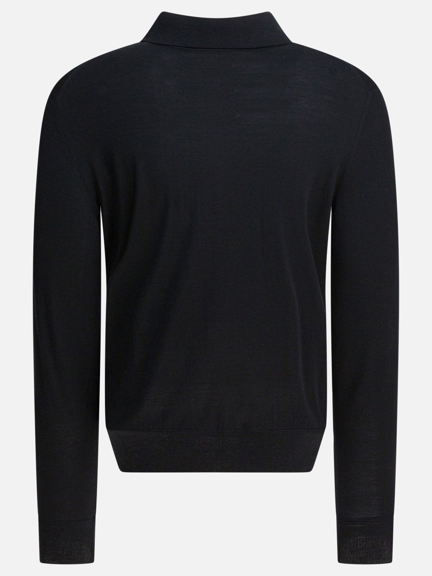 Polo con bottoni Solid colour  Nero - Tom Ford Uomo | PDP | VIETTI Online Store | Zoom-Modal_2

