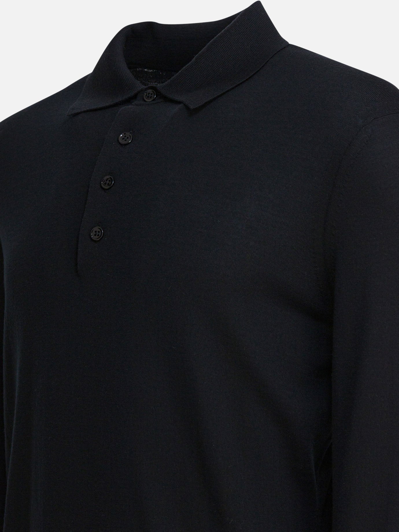 Polo con bottoni Solid colour  Nero - Tom Ford Uomo | PDP | VIETTI Online Store | Zoom-Modal_4
