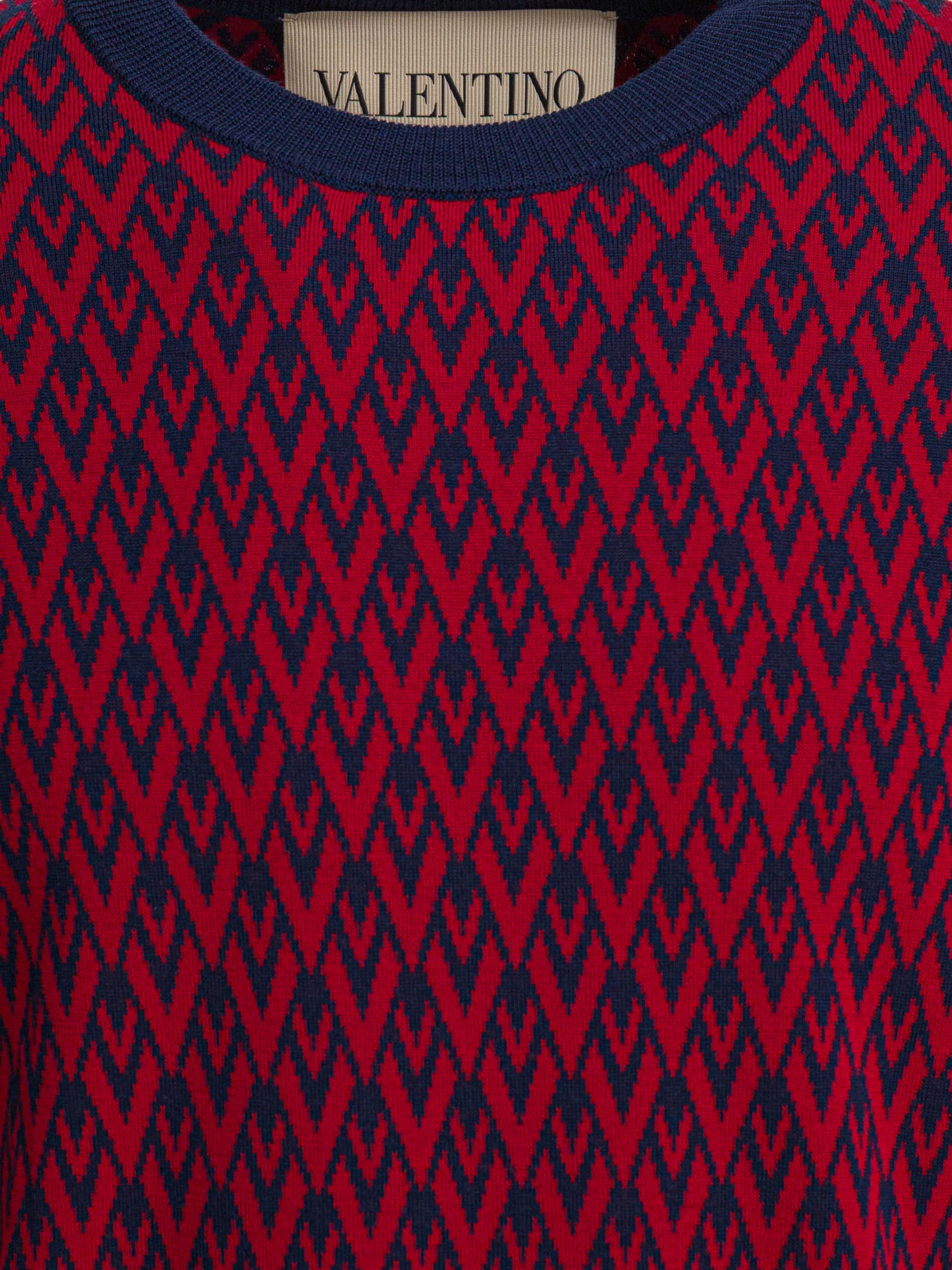 Crewneck sweaters Logo  Blue - Valentino Men | PDP | VIETTI Online Store | thumbnail_3