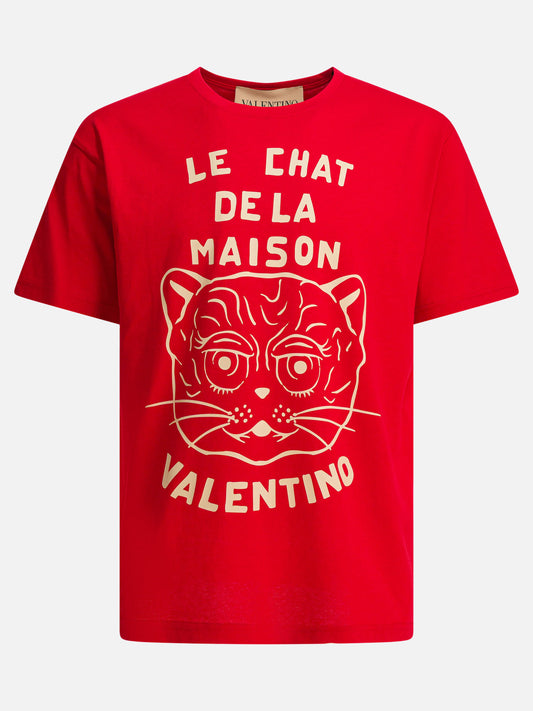 Crewneck t-shirts Graphics  Red - Valentino Men | PDP | VIETTI Online Store 
