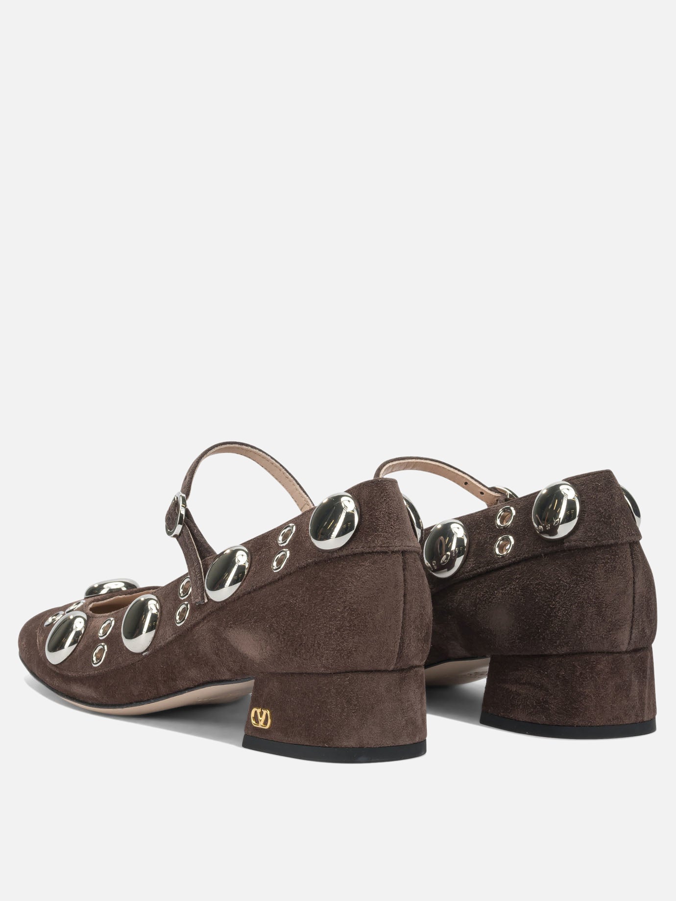 Mary Jane 100% calf leather  Brown - Valentino Garavani Women | PDP | VIETTI Online Store | thumbnail_4