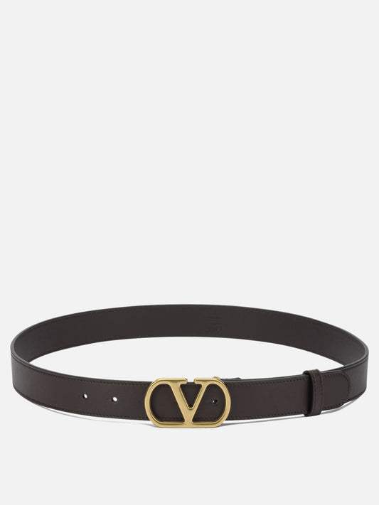 Leather belts 100% leather  Brown - Valentino Garavani Women | PDP | VIETTI Online Store 
