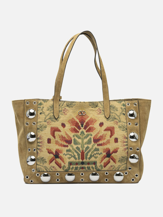 Borse grandi Embroidered  Beige - Valentino Garavani Donna | PLP | VIETTI Online Store 
