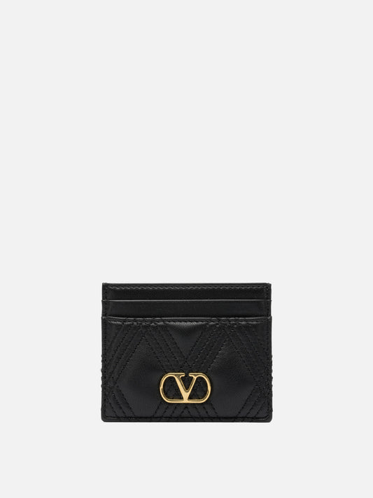 Portacarte Logo  Nero - Valentino Garavani Donna | PLP | VIETTI Online Store 
