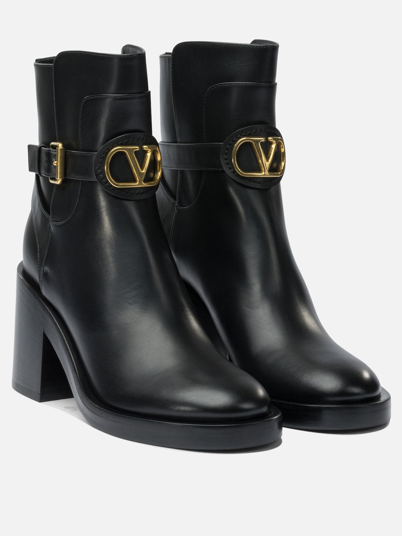 Stivaletti pull-on 100% leather - 100% leather  Nero - Valentino Garavani Donna | PDP | VIETTI Online Store | thumbnail_2