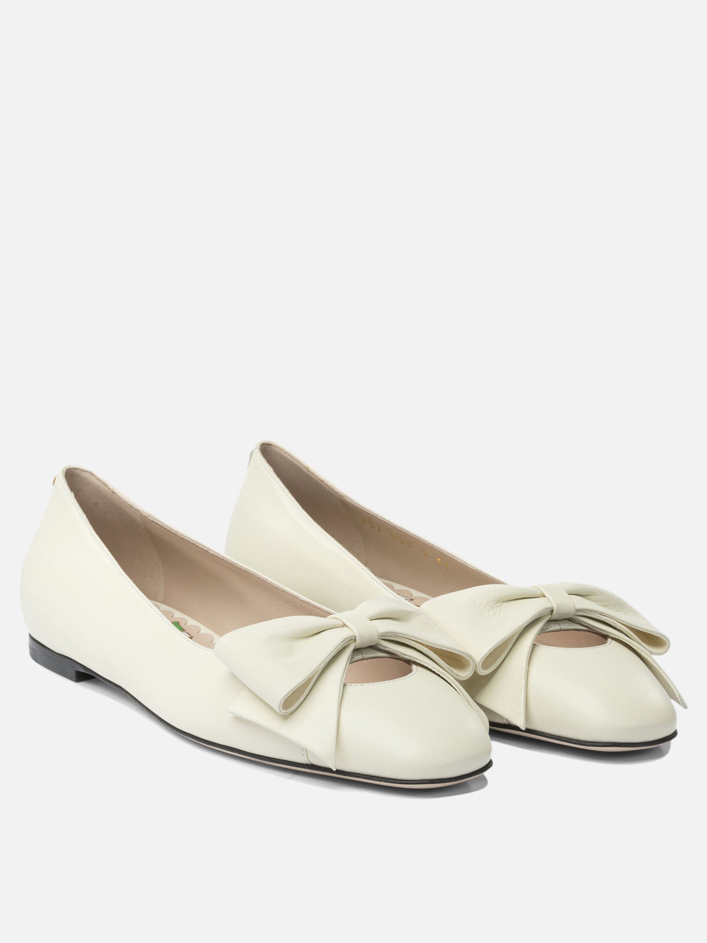 Classic ballet flats 100% leather - 100% leather  White - Valentino Garavani Women | PDP | VIETTI Online Store | thumbnail_2