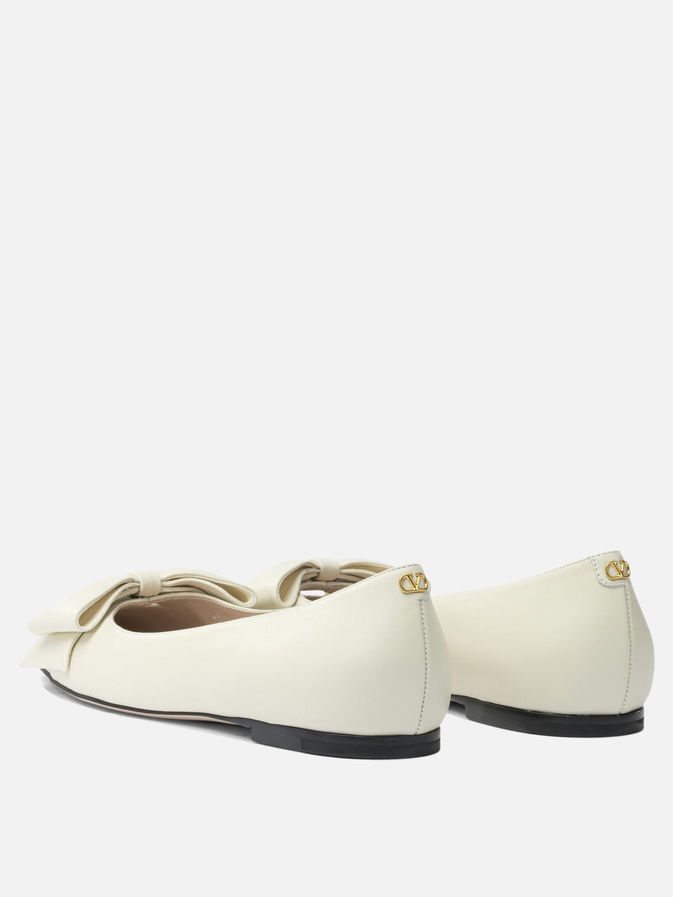 Classic ballet flats 100% leather - 100% leather  White - Valentino Garavani Women | PDP | VIETTI Online Store | thumbnail_4