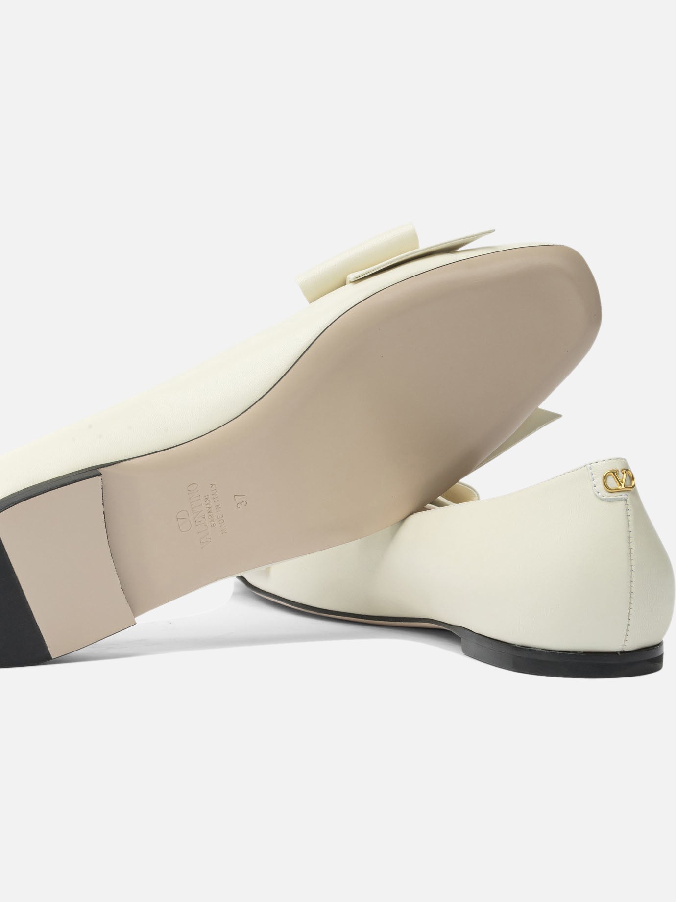 Classic ballet flats 100% leather - 100% leather  White - Valentino Garavani Women | PDP | VIETTI Online Store | thumbnail_5