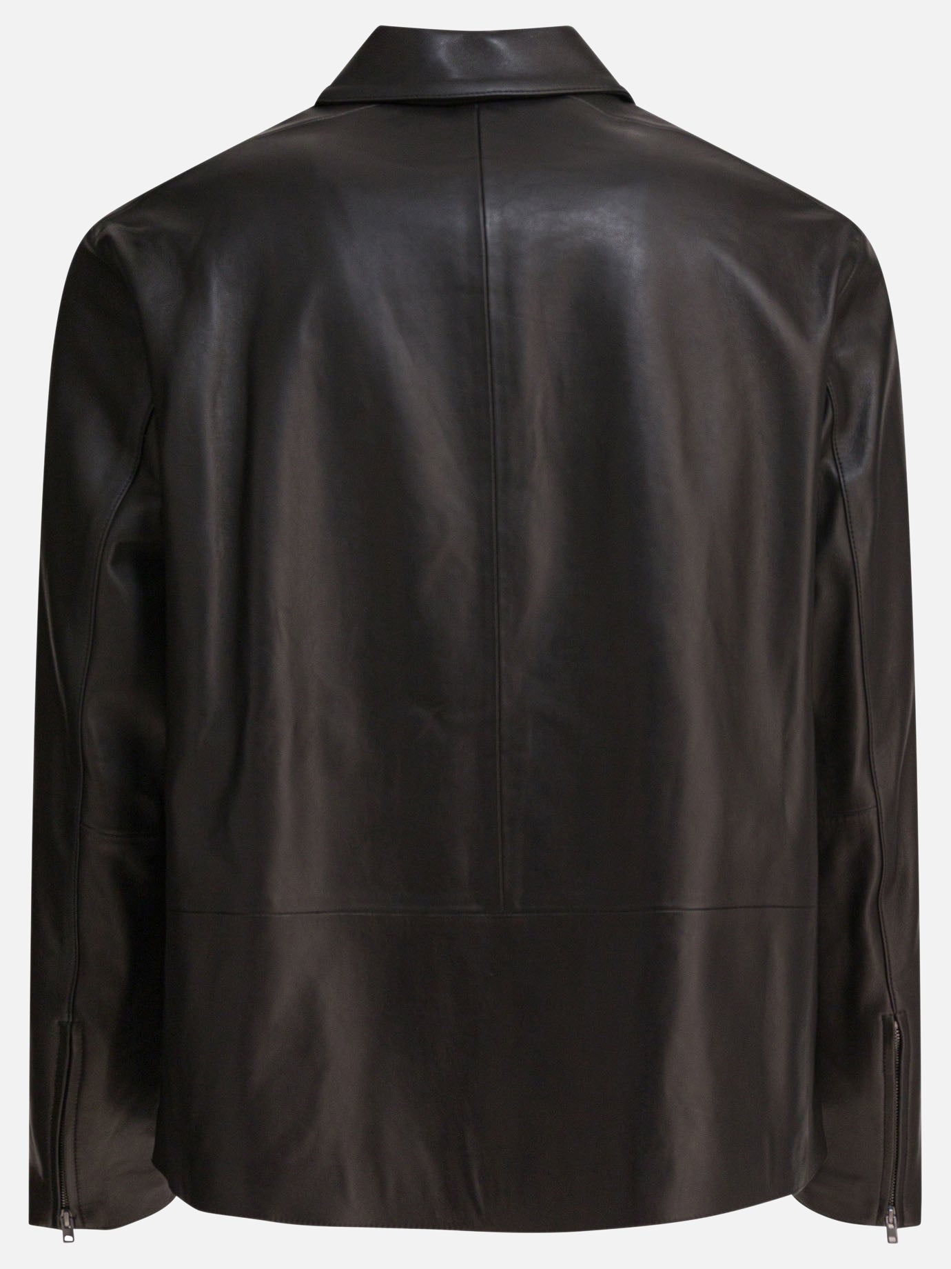 Giacche in pelle Solid colour  Nero - Vince Uomo | PDP | VIETTI Online Store | thumbnail_2