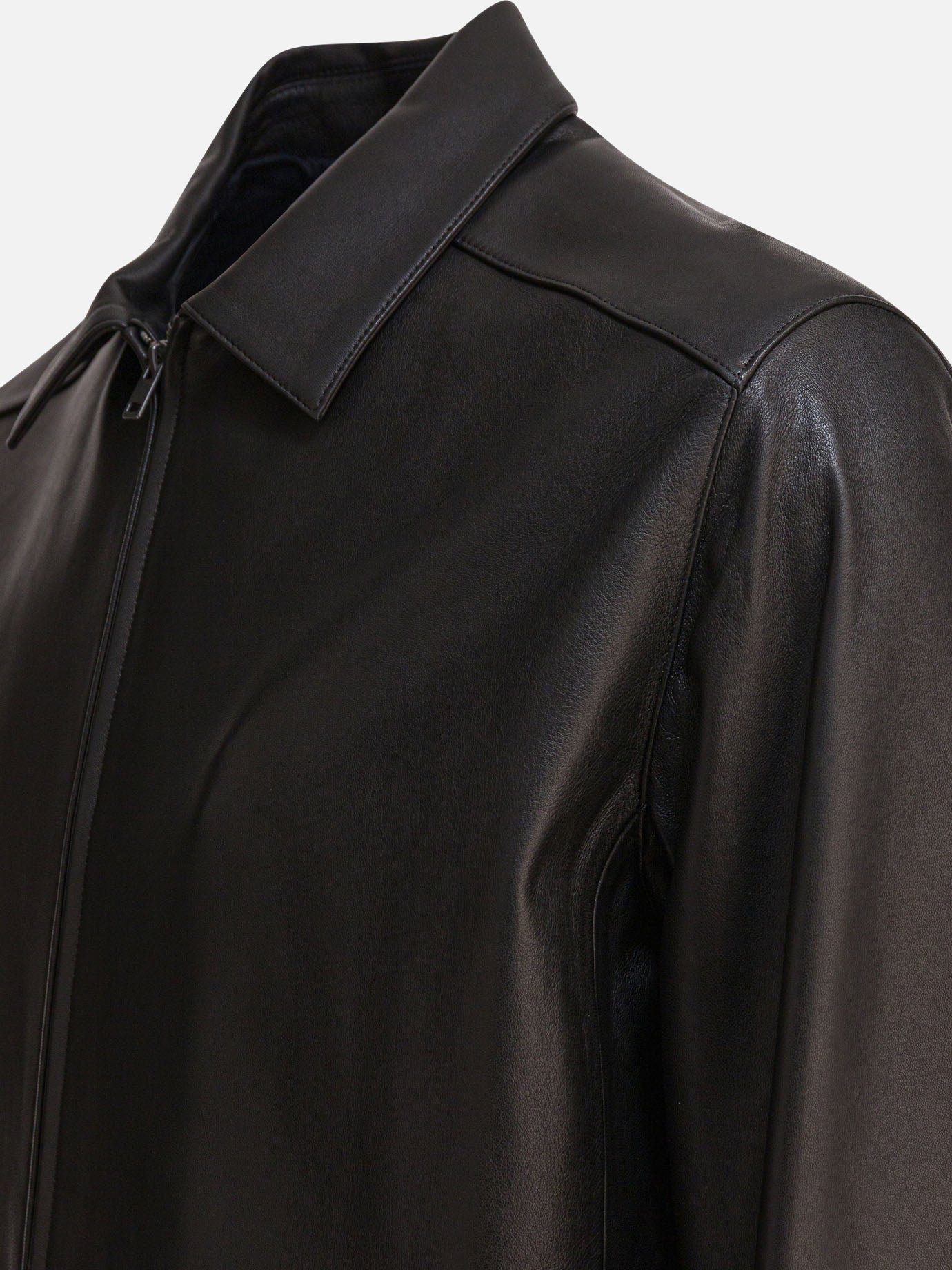 Giacche in pelle Solid colour  Nero - Vince Uomo | PDP | VIETTI Online Store | thumbnail_4