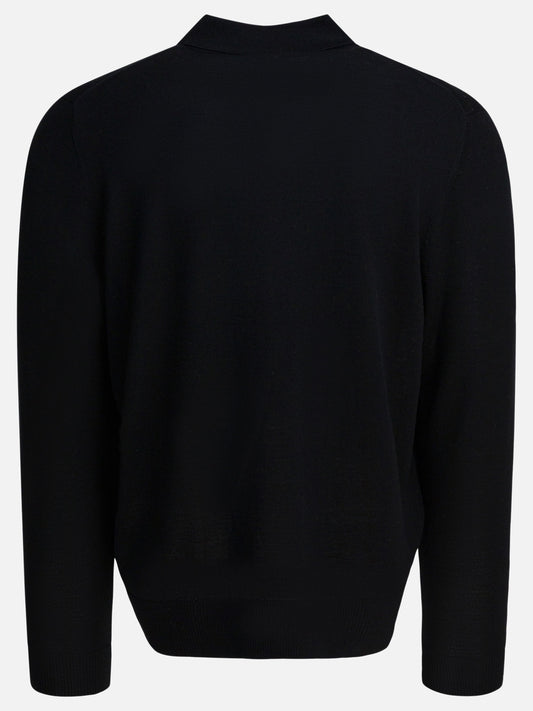 Polo shirts with buttons Solid colour  Black - Vince Men | PDP | VIETTI Online Store | 2
