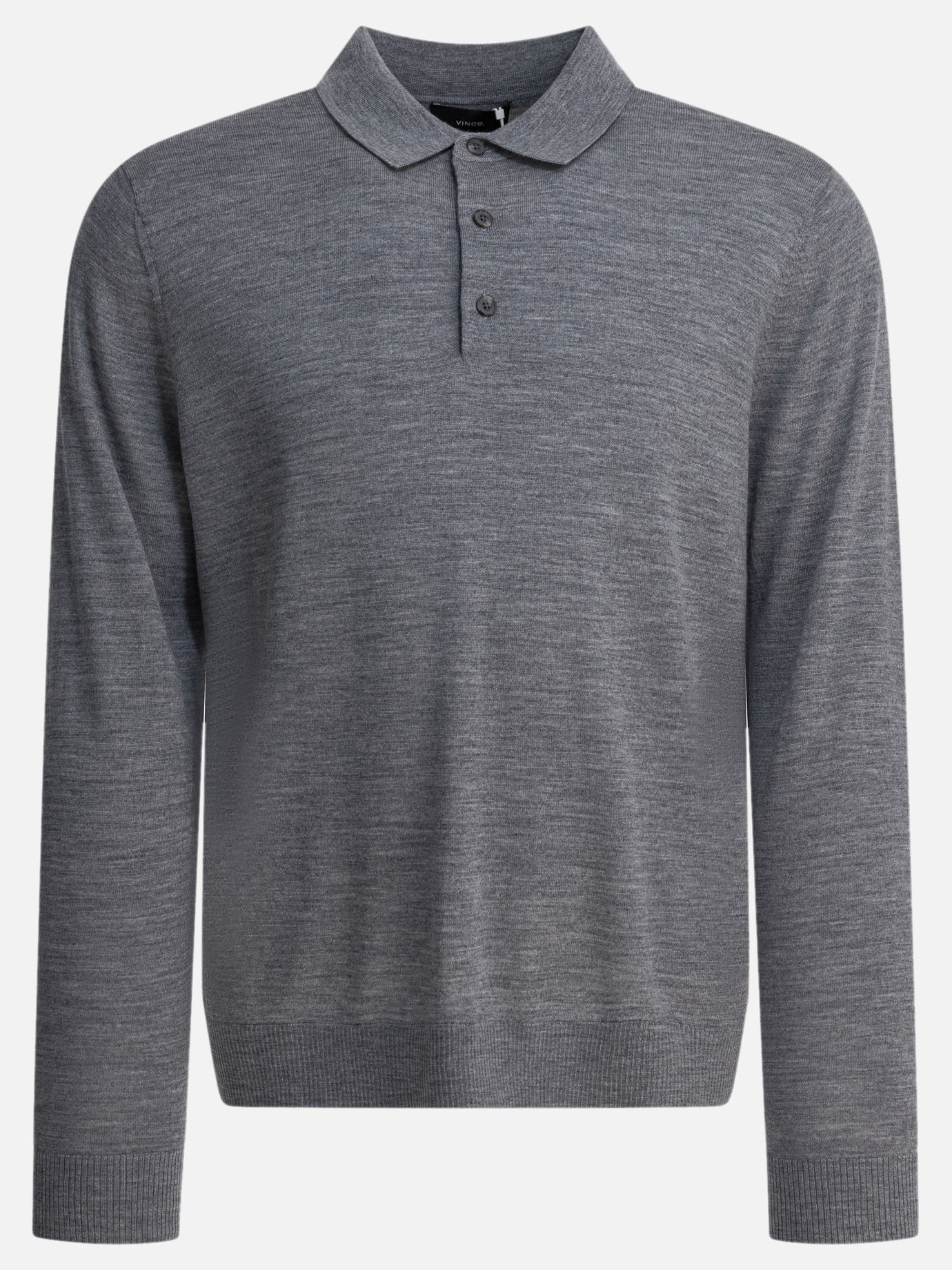 Polo con bottoni Solid colour  Grigio - Vince Uomo | PDP | VIETTI Online Store | Zoom-Modal
