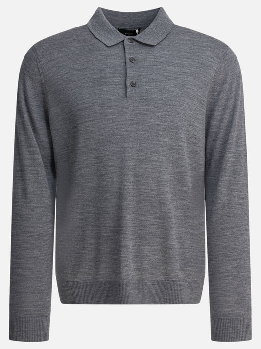 Polo con bottoni Solid colour  Grigio - Vince Uomo | PLP | VIETTI Online Store 
