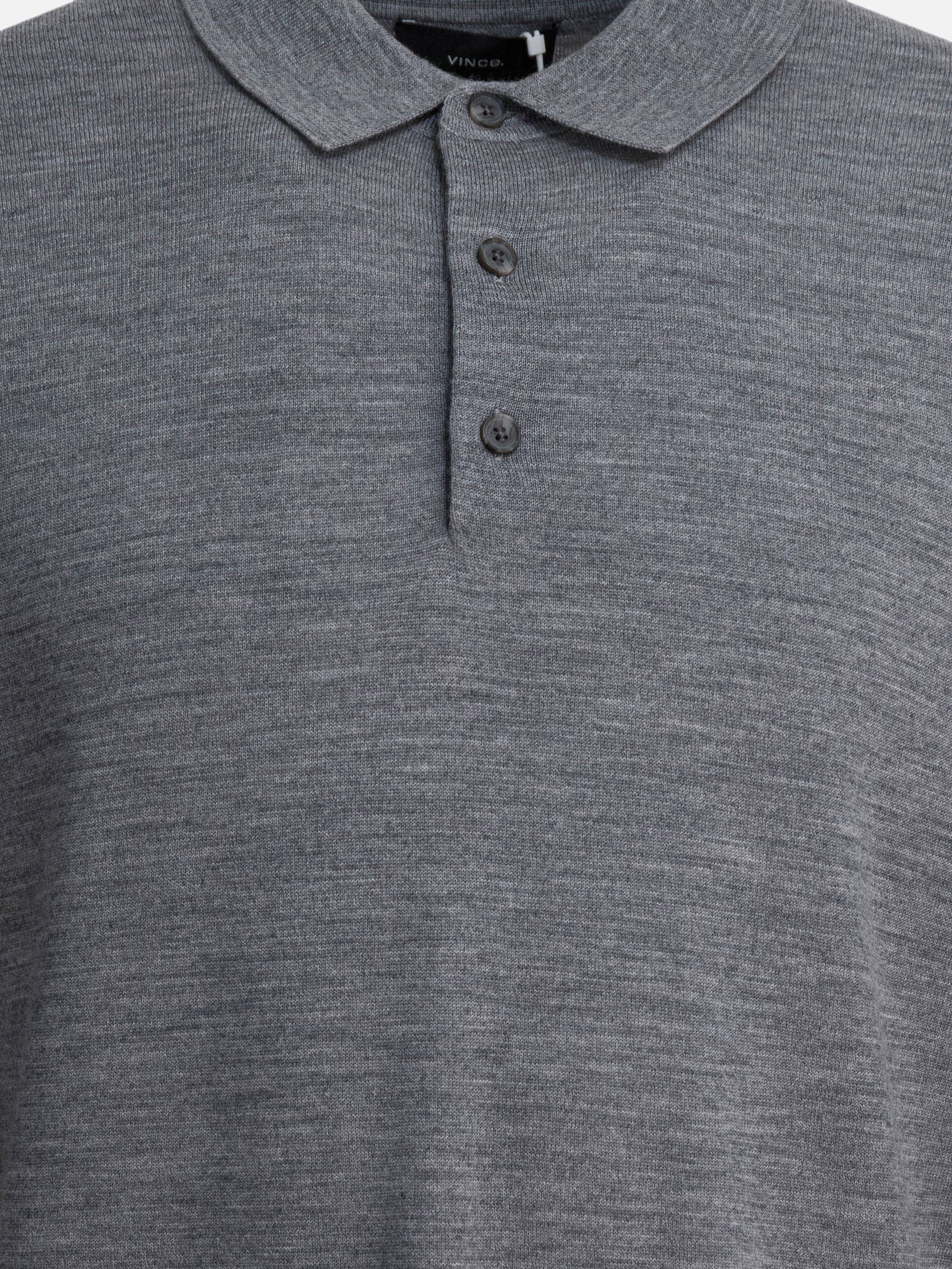 Polo con bottoni Solid colour  Grigio - Vince Uomo | PDP | VIETTI Online Store | thumbnail_3