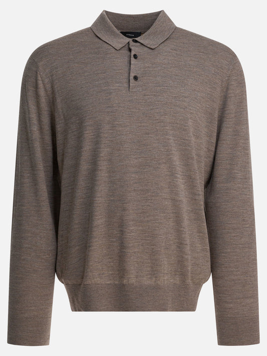 Polo con bottoni Solid colour  Grigio - Vince Uomo | PLP | VIETTI Online Store 
