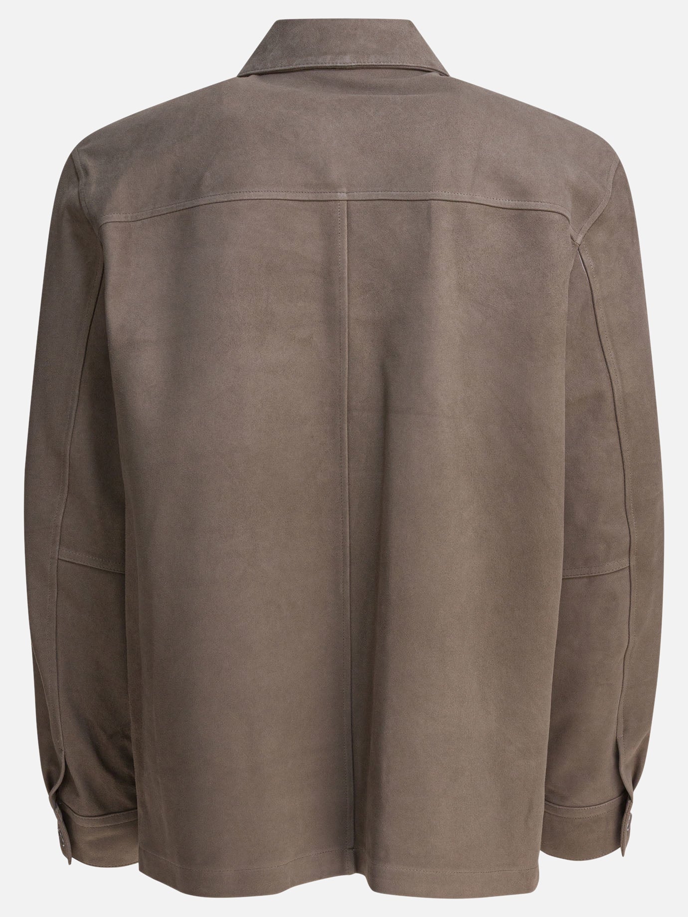 Giacche in pelle Solid colour  Grigio - Vince Uomo | PDP | VIETTI Online Store | thumbnail_2