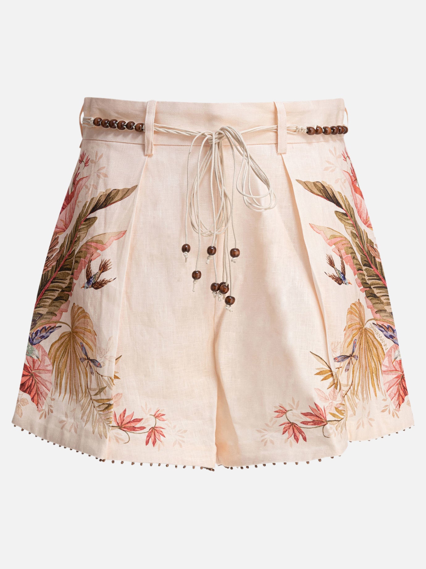 Drawstring shorts Floral  Pink - Zimmermann Women | PDP | VIETTI Online Store | thumbnail